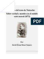 Análisis Del Texto de Nietzsche Verdad y Mentira en El Sentido Extra Moral 