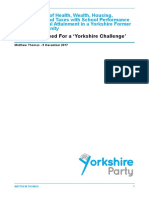 A Comparison of Health, Wealth, Housing, Employment & Taxes With School Performance and Educational Attainment in A Yorkshire Former Mining Community