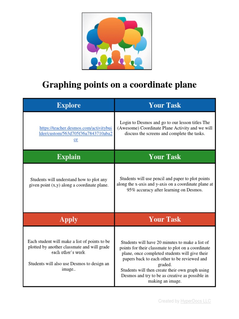 Coordinate Plane Activity for Students | PDF | Teaching Methods ...