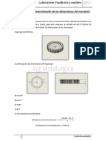 Cálculos para La Determinación de Las Dimensiones Del Montante