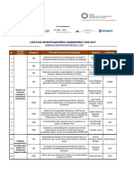 Lista de Ganadores CIES 2017