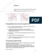 Función Logarítmica