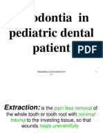 Exodontia in Pediatric Dental Patient: 1 Pediatrics For Dentistry C-I