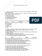 Soal Menyusun Proposal Penawaran