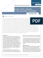 Pakistan's Energy Crisis: Causes, Consequences and Possible Remedies