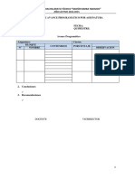 Informe Avance Programatico