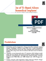 The Use of Ti & Ti-Based Alloys For Biomedical Implants - Back Up