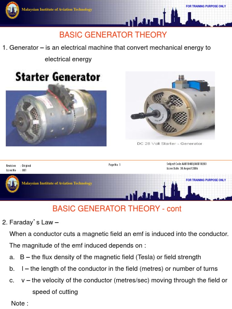 Basic DC Generator Theory Overview | PDF | Electric Generator | Inductor
