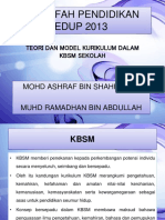 KBSM Teori Model Kurikulum