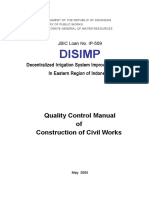 Disimp: Quality Control Manual of Construction of Civil Works