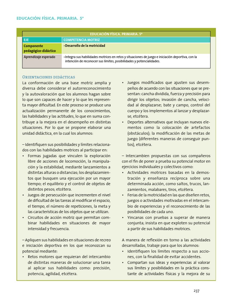 Orientaciones didácticas y sugerencias de evaluación 5