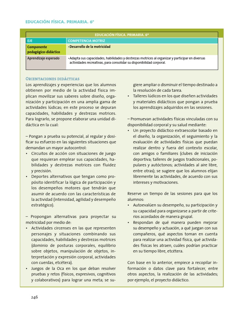Orientaciones didácticas y sugerencias de evaluación 6