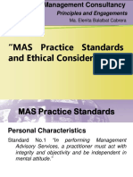 Mas Practice Standards and Ethical Requirements