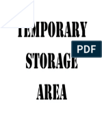 Temporary Storage Area