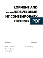 Development and Underdevelopment Contemporary Theories