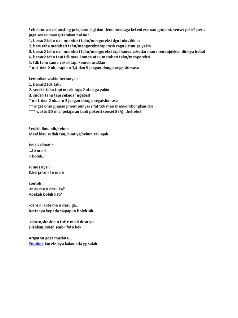 Belajar Bahasa Jepang Formaldocx