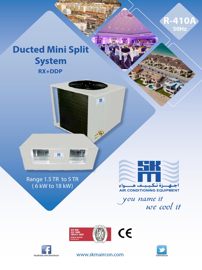 SKM-Ducted Split Unit | PDF | Air Conditioning | Refrigeration