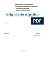 Migrarea Dintilor