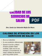 Calidad de Servicios de Salud