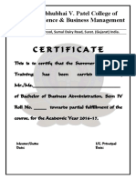 Certificate: Shri Shambhubhai V. Patel College of Computer Science & Business Management