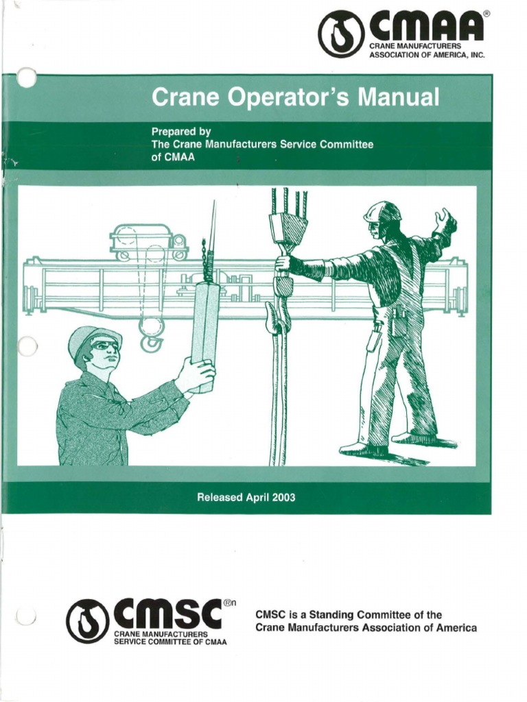 Crane Operators Manual Crane (Machine) Safety