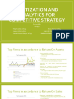 Digitization and Analytics For Competitive Strategy