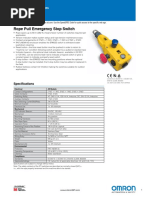 Rope Pull Emergency Stop Switch