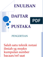 Penulisan Daftar Pustaka