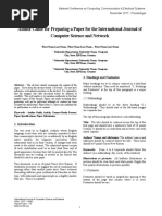 Author Guide For Preparing A Paper For The International Journal of Computer Science and Network