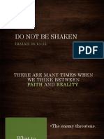 Do Not Be Shaken