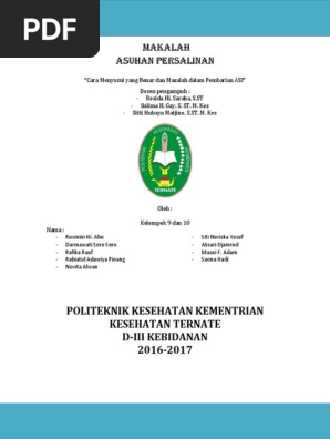 Makalah Cara Menyusui Yang Benar Dan Masalah Dalam Pembarian Asi