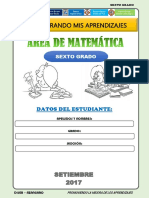 Matematica 6° Setiembre