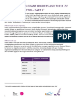 LSF Project Bulletin: Understanding Grant Holders and Their LSF Projects (June 2017)