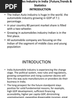 Automobiles Industry in India , Future , Trends &Statistics