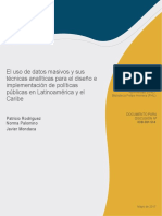 Datos Masivos Tecnicas Analiticas en Diseno e Implementacion de Politicas Publicas Latinoamerica y Caribe