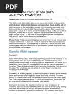 Tobit Analysis - Stata Data Analysis Examples