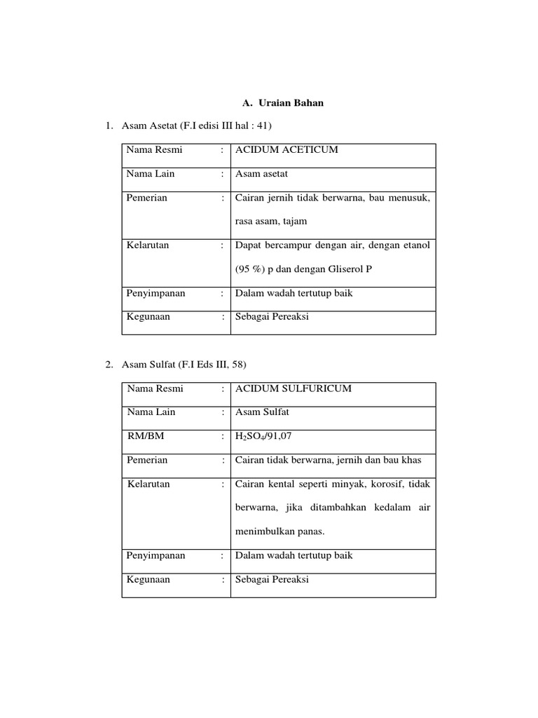 Uraian Bahan | PDF