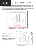 Helpful Settings For Plotting 3D Solids in Autocad