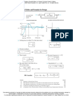 Selected Tables and Formulas For Design: R(S) Y(s)