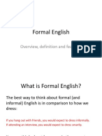 En102 Lecture Formal English