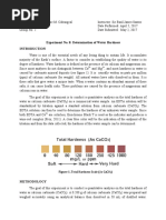 Determination of Water Hardness