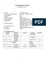 Daftar Riwayat Hidup: Curriculum Vitae