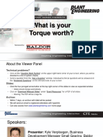 What Is Your Torque Worth?: Sponsored by