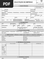 Solicitação de Emprego