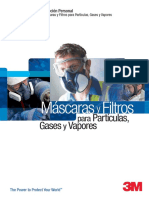 Catalogo 3M - Máscaras y Filtros para Partículas, Gases y Vapores