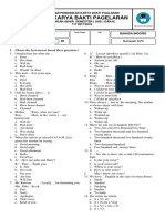 Smks Karya Bakti Pagelaran: I. Choose The Best Answer Based These Questions!