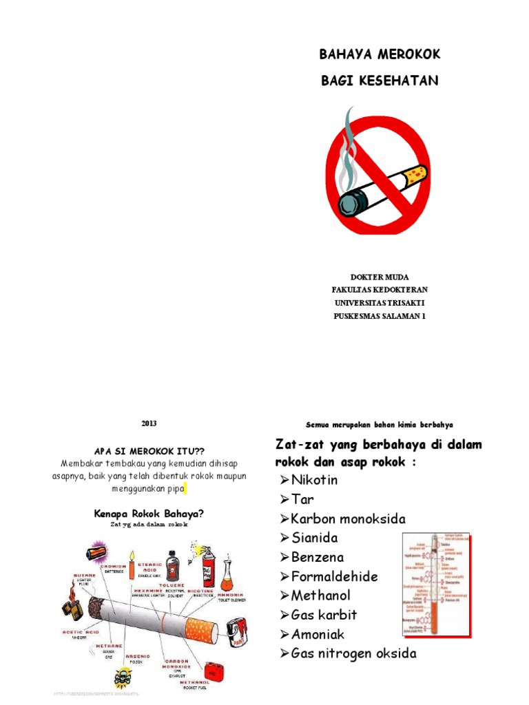 Booklet Bahaya Merokok Fix | PDF