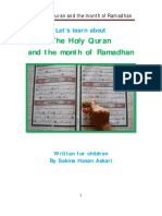 The Holy Quran and The Month of Ramadhan PDF