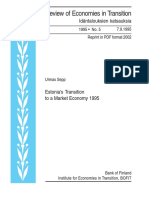 Review of Economies in Transition: Idäntalouksien Katsauksia