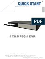 4 CH MPEG-4 DVR Setup and Operation Guide